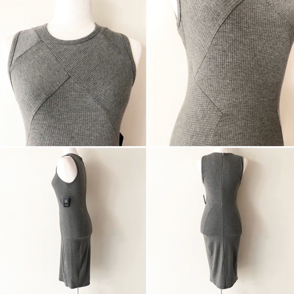 Express | Mixed Pattern Ribbed Sheath Dress *NWT* - Picture 4 of 8
